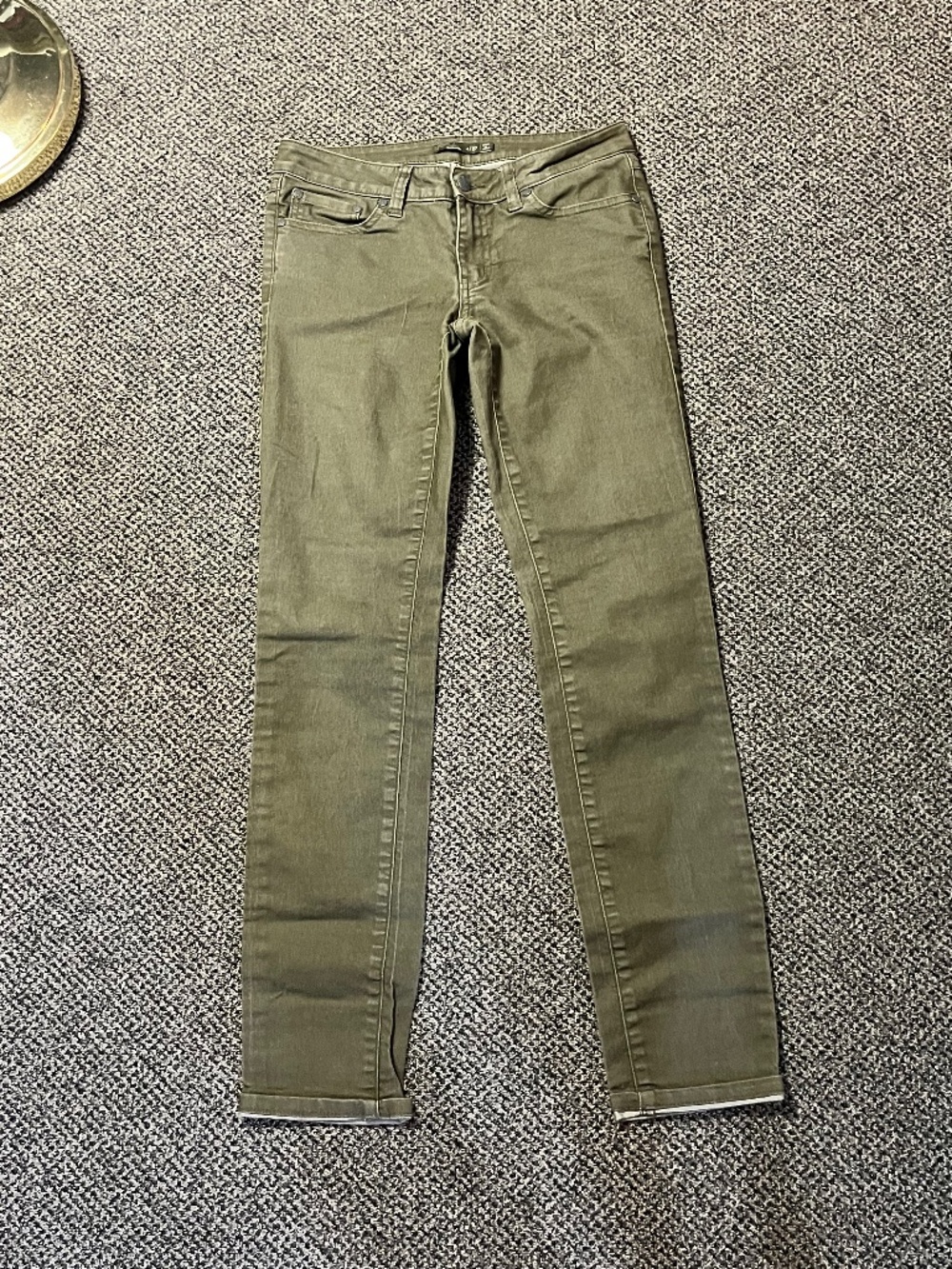 Women's Prana Green Jean Style Pants Size 4/27 Straight Leg Casual Wear
